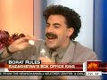 Borat asks Matt Lauer where to party