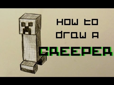 how to draw creeper