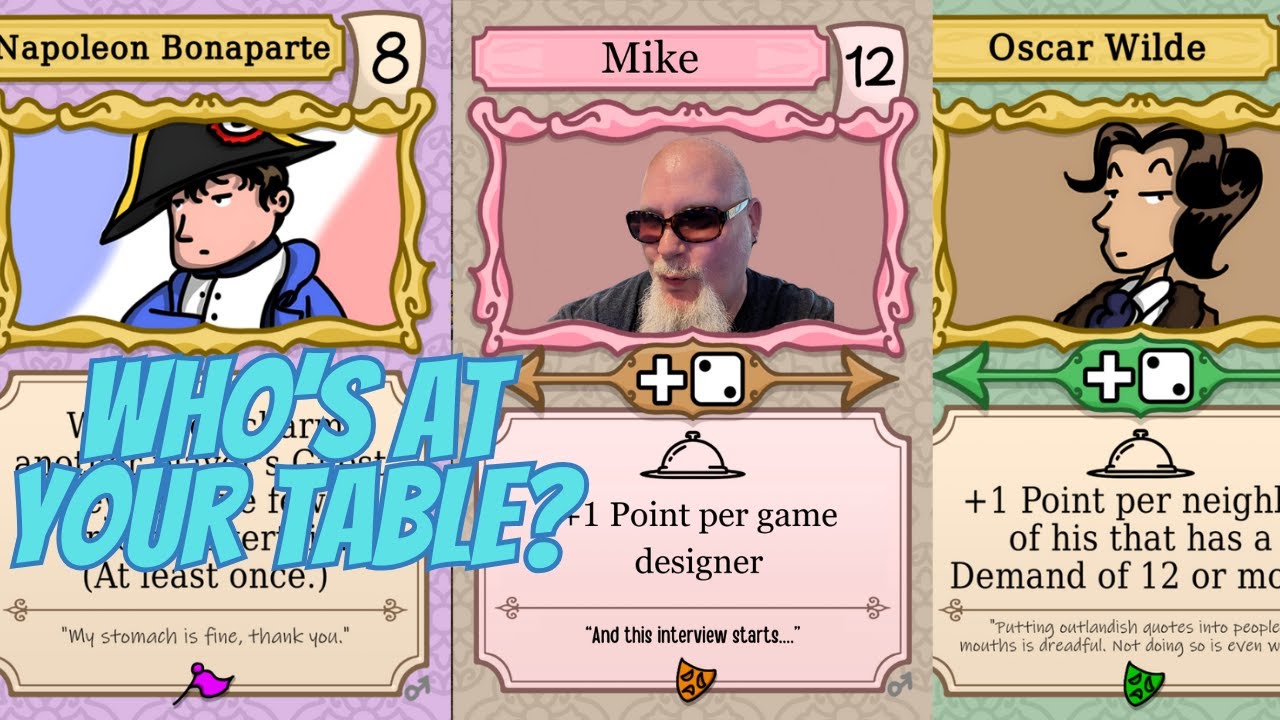 Will your dinner party flop? What historical figures would you invite?? #boardgames