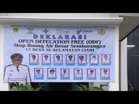 Deklarasi Open Defecation Free (ODF) atau Stop Buang Air Besar Sembarangan di Kecamatan Ciawi