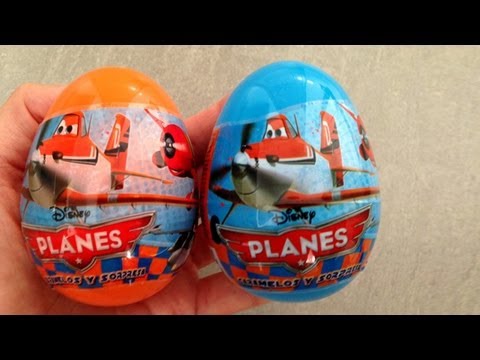 Planes Surprise Eggs Unwrapping - Aviones Huevos con Sorpresa de Disney Pixar - Toy Review