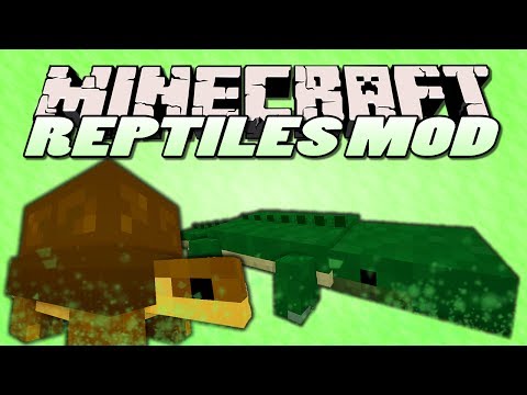 Minecraft Mods | REPTILES MOD (RIDE TURTLES!) | Mod Showcase