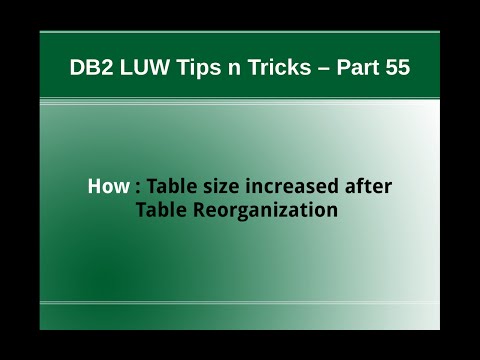 how to rebuild db2 index