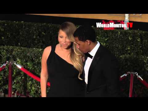 Mariah Carey, Nick Cannon arrive at 20th Annual Screen Actors Guild Awards
