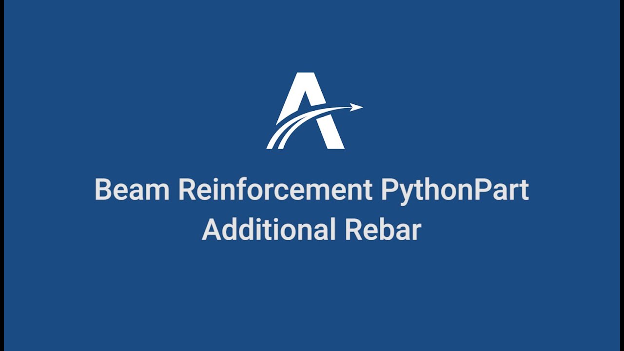 05. Additional Rebar | Beam Reinforcement Python Parts in ALLPLAN
