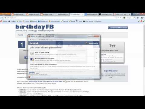 how to send bday wishes on facebook