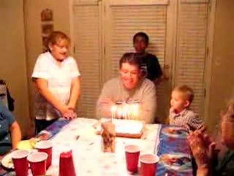 Human Birthday Candle.