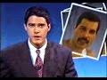 Freddie Mercury - Noticia da morte no Jornal Nacional ( Globo TV Brazil)