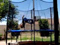 jason doin awesome trampoline tricks!!!