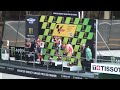 le super podium du gp moto monster energy de france au mans le 15 mai 2011. casey stoner, andrea dovizioso and valentino rossi . le premier podium de valentino rossi avec une ducati .