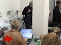 Raw Video: Press Banished to Bathroom