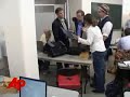 Raw Video: Press Banished to Bathroom