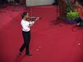 Violin performance by Ell Zain Hyder.