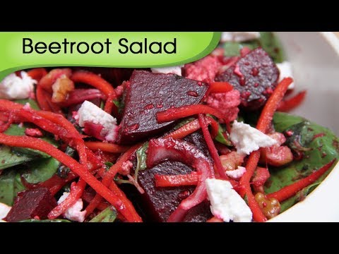 Beetroot Salad – Simple Healthy Homemade Vegetarian Salad Recipe By Ruchi Bharani