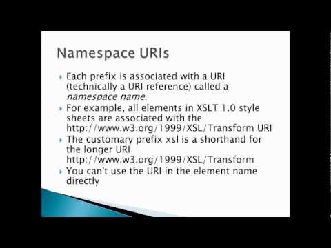 how to provide namespace in xml