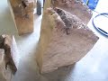 luthier project cutting into a maple burl slab guitar part 2