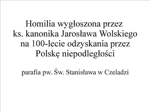 Kazanie ks. Jarosława Wolskiego