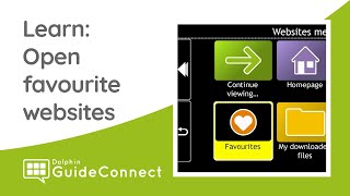 Learn GuideConnect: Websites - Open Favourites