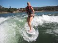 Nicole Wakesurfing in Berryessa