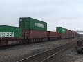 BNSF #4521 Leads Stacktrain North, Joliet IL.