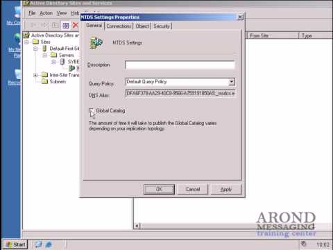 how to locate global catalog server