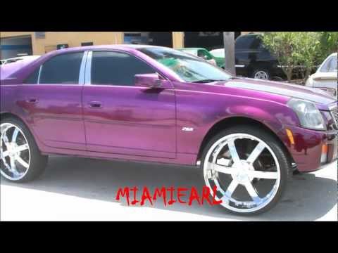 SUDAMAR Paint- Candy Purple Cadillac CTS on 26’s- Color Change 786-255-4382