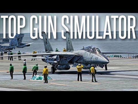 THE MOST AUTHENTIC TOP GUN SIMULATOR! - DCS F14 Tomcat Supercarrier Ops
