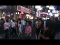 Walking Street Pattaya and Dancing Girls at Night