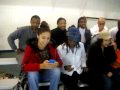 Black Butterfly behind THE SCENES WITH EXTRAS AT SWIMMING MEET