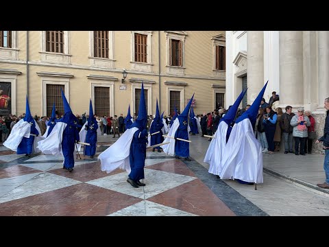 Humildad - Estación de Penitencia en la Seo. Semana Santa Zaragoza 2023. Domingo de Ramos
