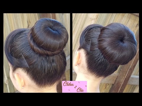 Hair Style Classic Donut Bun 2 Options Quick And Easy