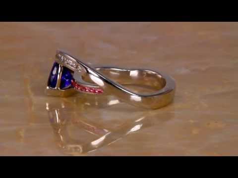 White Gold Tanzanite Ring 1.45 Carat