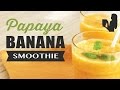 Amazing Papaya Banana Smoothie recipe made using a Vitamix or Blendtec blender