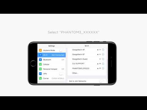 DJI Quick Tips - Phantom 3 Standard/SE - Connecting to the Wi Fi Video Downlink