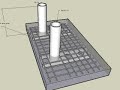 I beam bollard