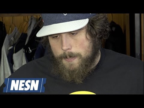 Video: David Andrews Patriots vs. Chargers AFC Divisional Round Wednesday Locker Room