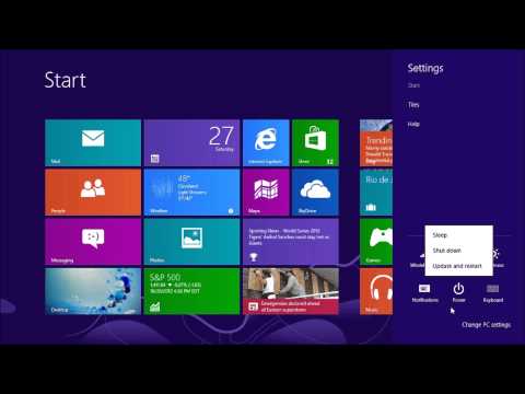 how to use turn windows 8 off