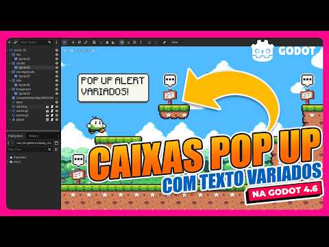 Criando Pop Ups com TEXTOS VARIADOS e muito MAIS na Godot 4.6 | GODOT TUTORIAL