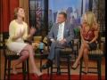 katherine's last tv spot during her promotional visit to new york in july 2009 was as a guest on live! with regis & kelly on tuesday, 21st where she discussed her romantic comedy 