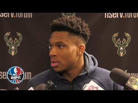 Video: Giannis Antetokounmpo thought Kyrie Irving’s last-second shot was good in Bucks' win | NBA on ESPN