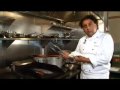 In Vancouver, BC at Vij's Restaurant making Wild Salmon