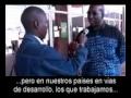 mangoro dja. entrevista a periodista de la ortm. televis�n de mali. en el foro social mundial de bamako. mali.