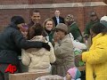 Raw Video: Obamas Hand Out Turkeys