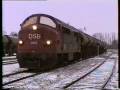 Østbanes gl værksted og Ys16+Ym6.Og DSB Mx1005 i Hårlev.6/2.1991