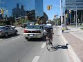 Toronto - Air Show - Cycling on College Street