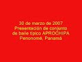 baile típico en penonomé   aprochipa