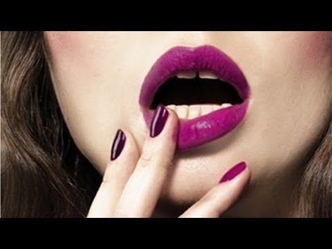 how to wear purple lipstick