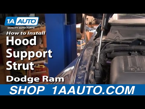 How to Install Repair Replace Hood Support Struts Dodge Ram 02-08 1AAuto.com