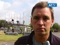 \"Die �rzte\" in Uelzen, B�hnenaufbau