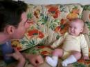 Ryanne Schumacher playing with Dad